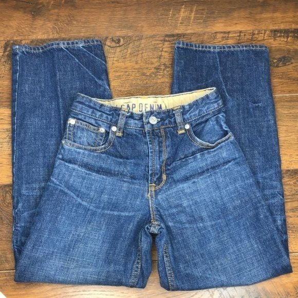 GAP Boy's Loose Fit Jeans with Adjustable Waist - Size 10 Slim - Picture 2 of 8